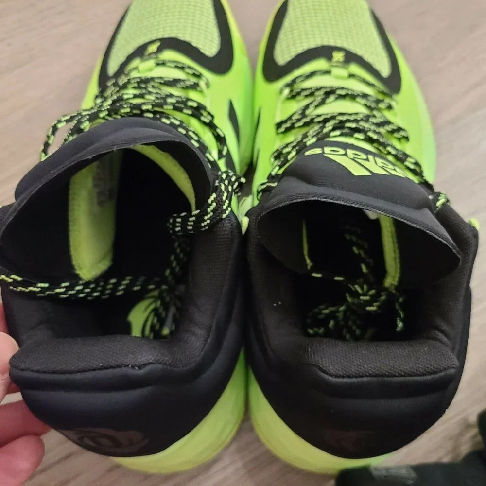 Adidas D Rose 11 Mens FU7405 Signal Green Adizero‎ Basketball Shoes Size 7